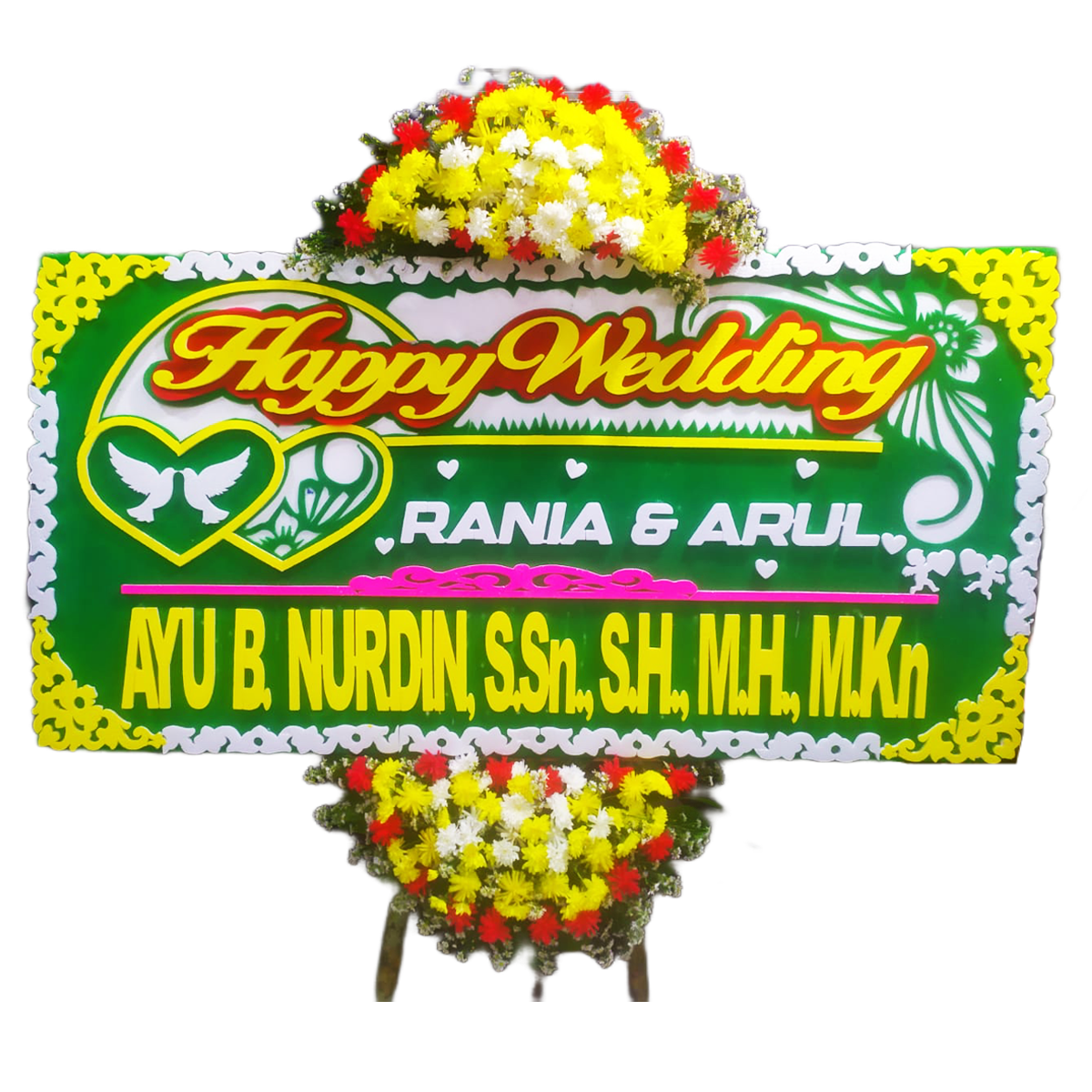 Bunga Papan Wedding #38